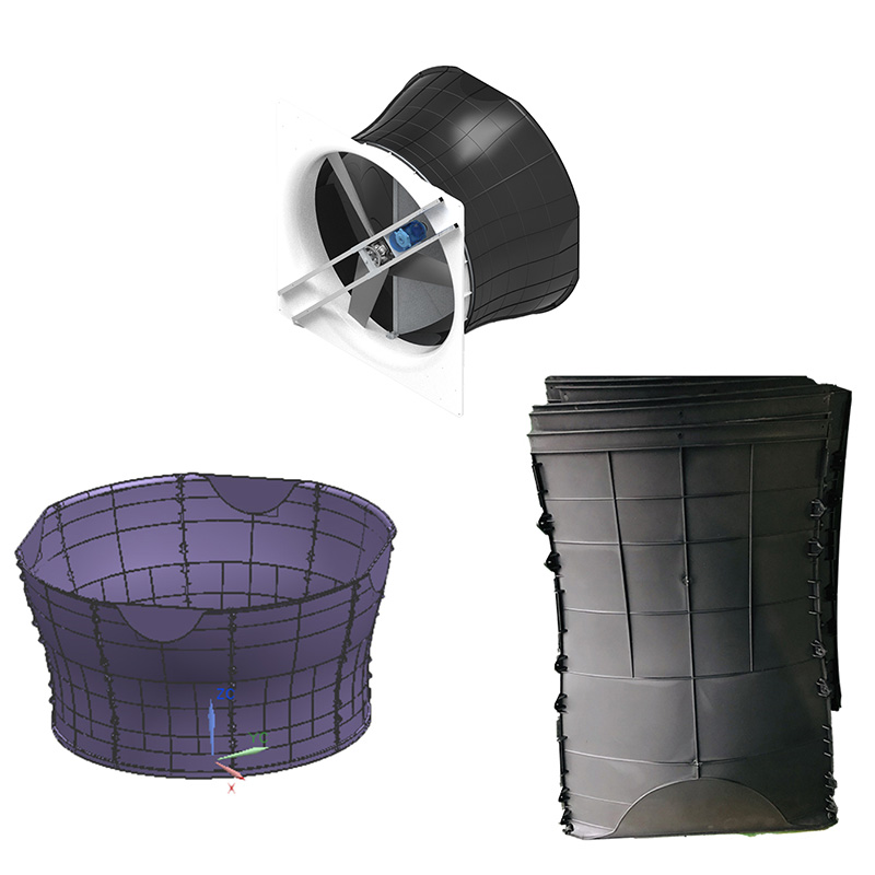 Priemyselná kužeľová forma ventilátora